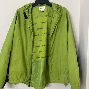 St. John's Bay Bright Lime Green Hooded Jacket